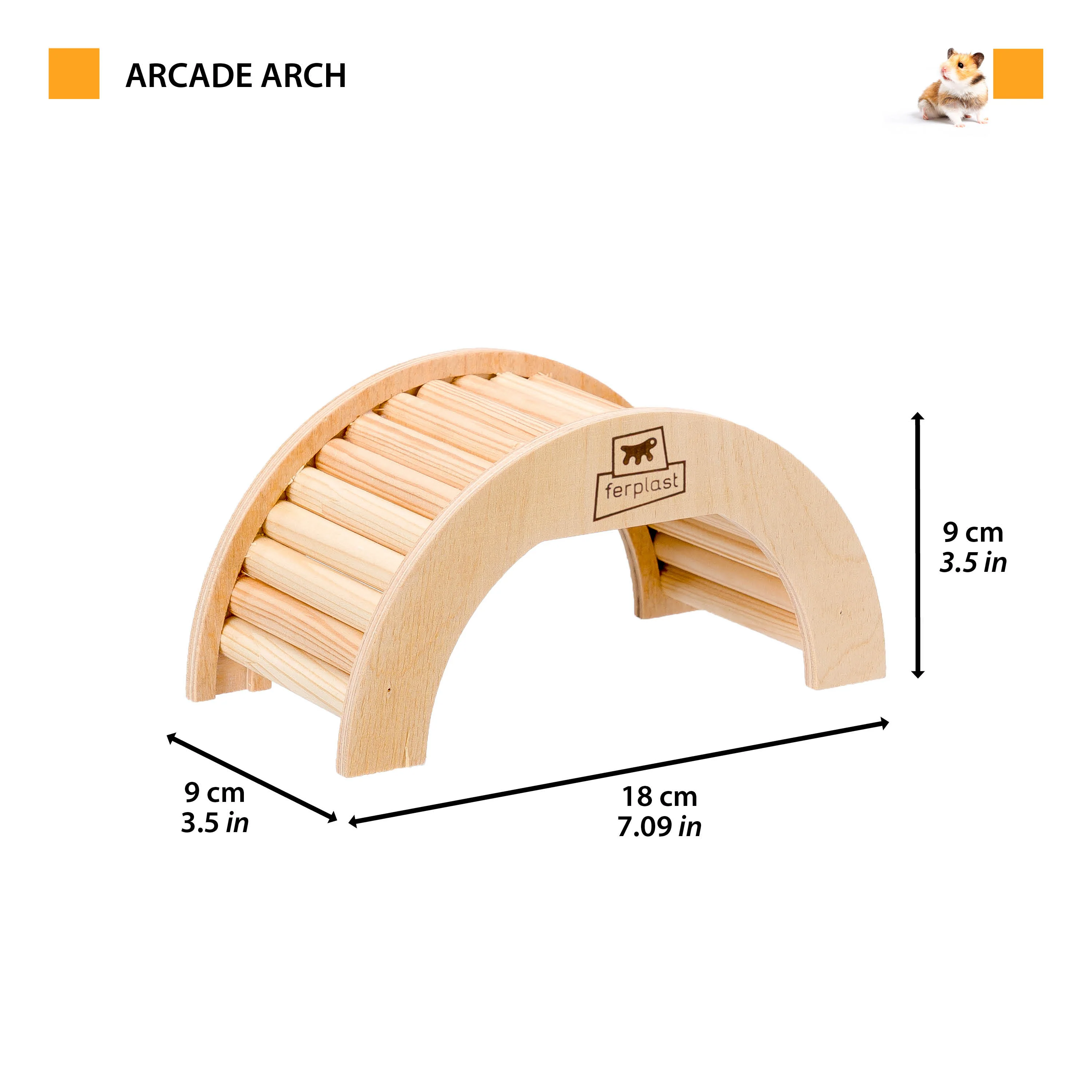 ARCADE ARCH Wooden hamster toy - Image 2