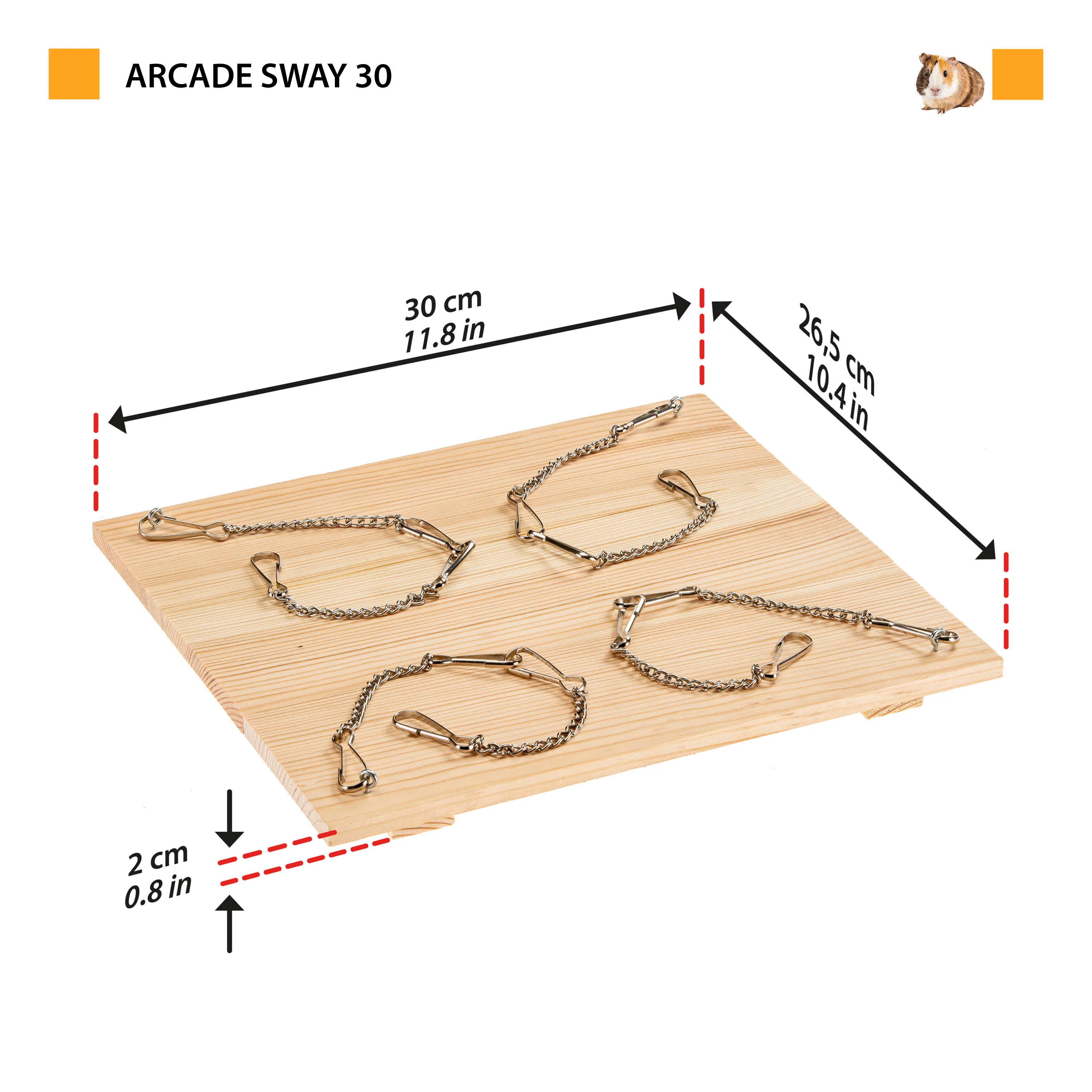 ARCADE SWAY Wooden toy for small animals - Image 2