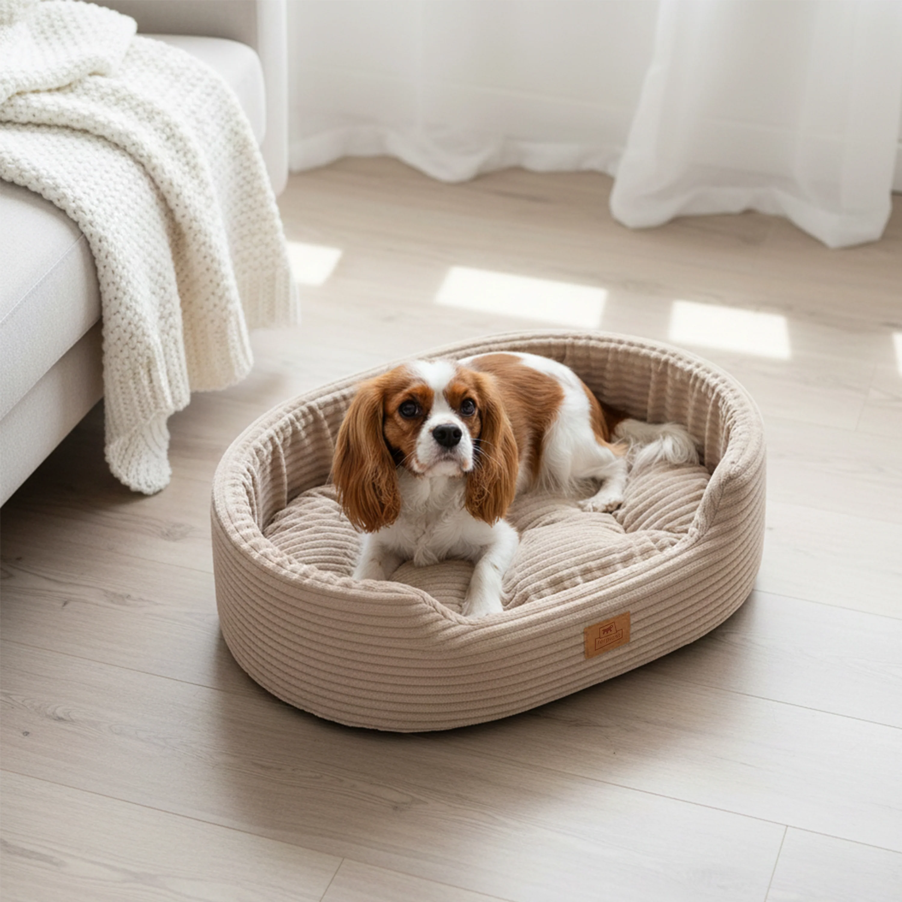 DANDY CORDUROY Sofa-style bed with removable cushion for dogs and cats - Image 4