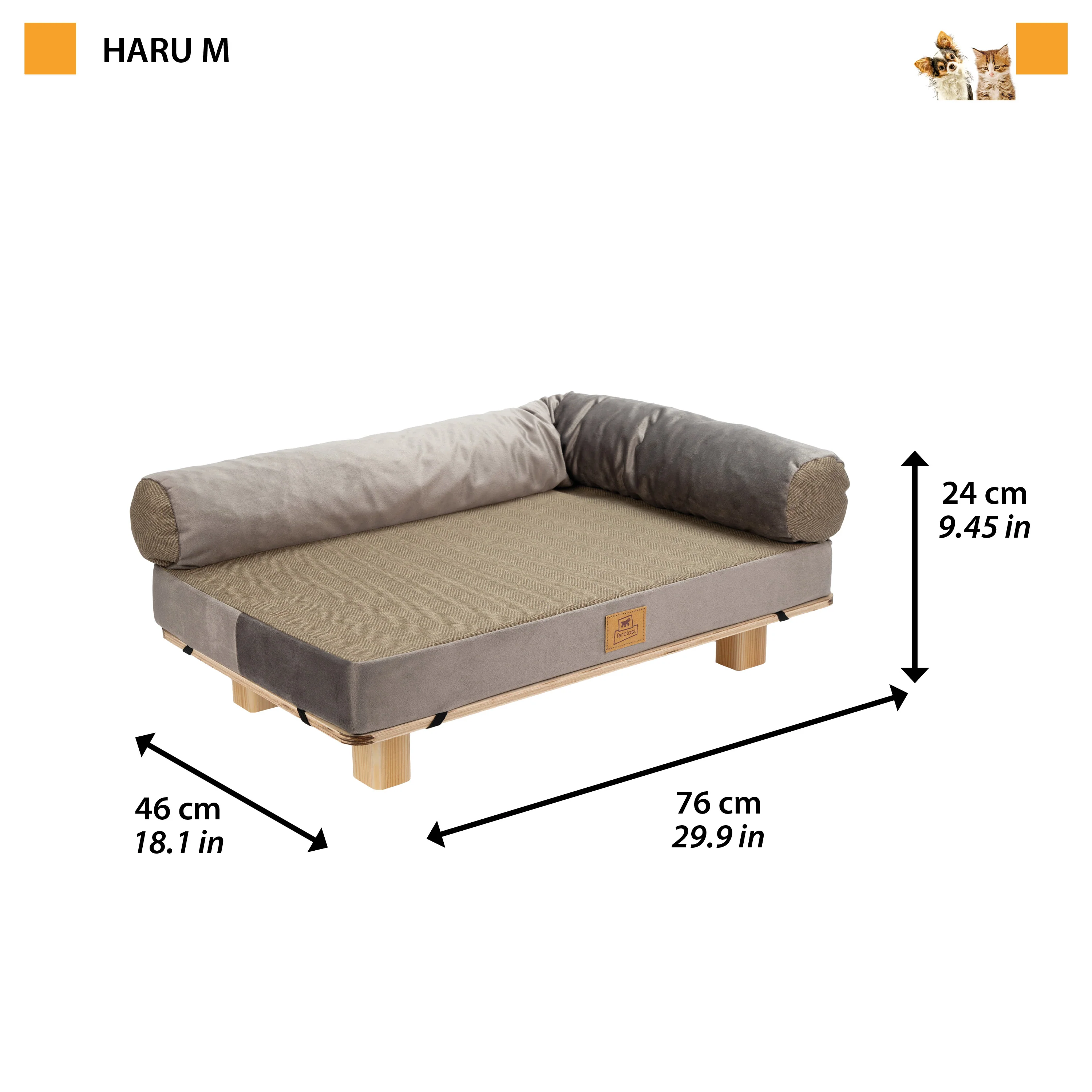 HARU Wooden Dog and Cat Bed - Image 13