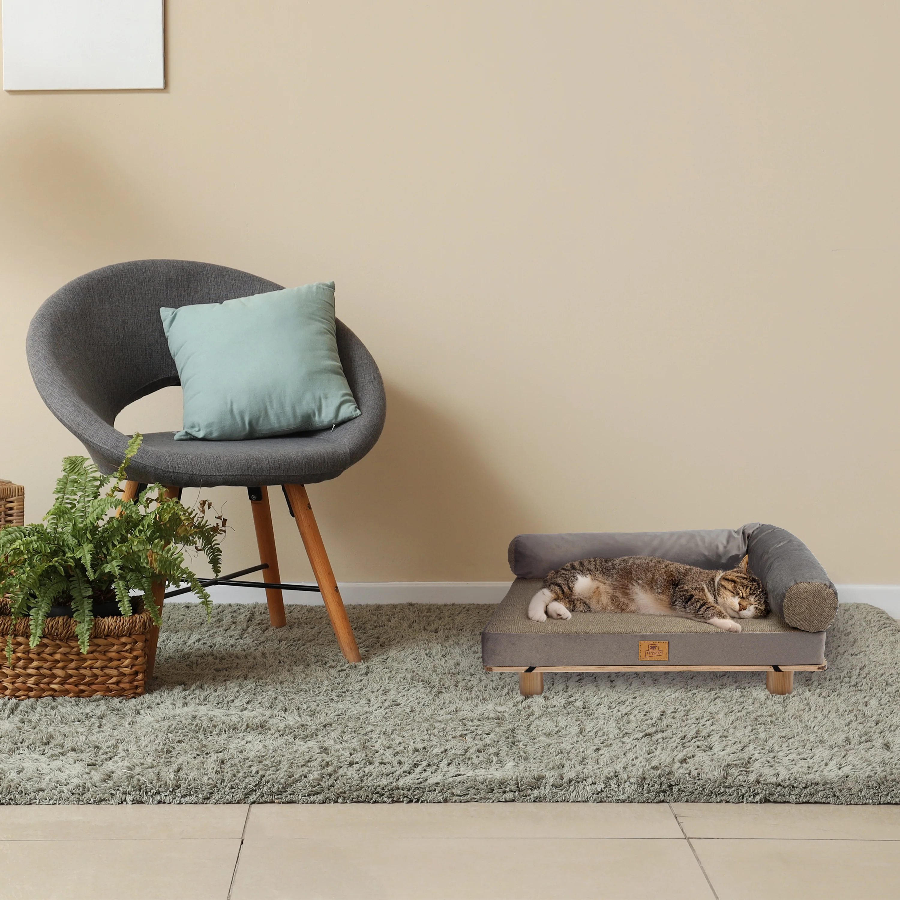 HARU Wooden Dog and Cat Bed - Image 4