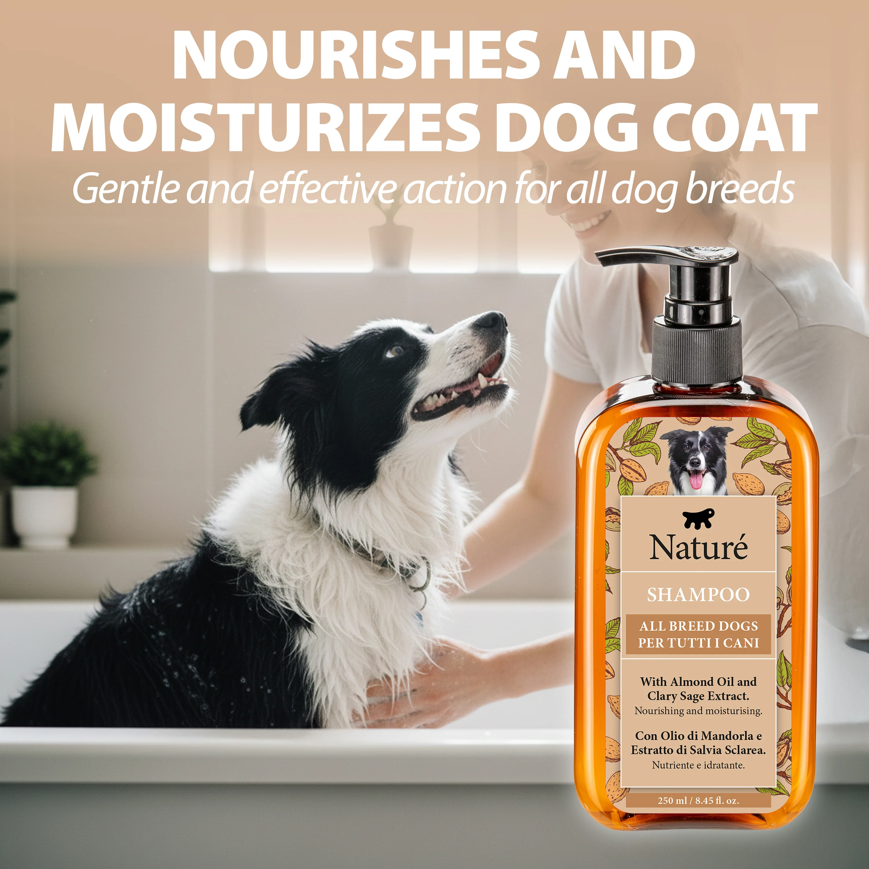 NATURÉ DOG SHAMPOO WITH ALMOND OIL - Image 3