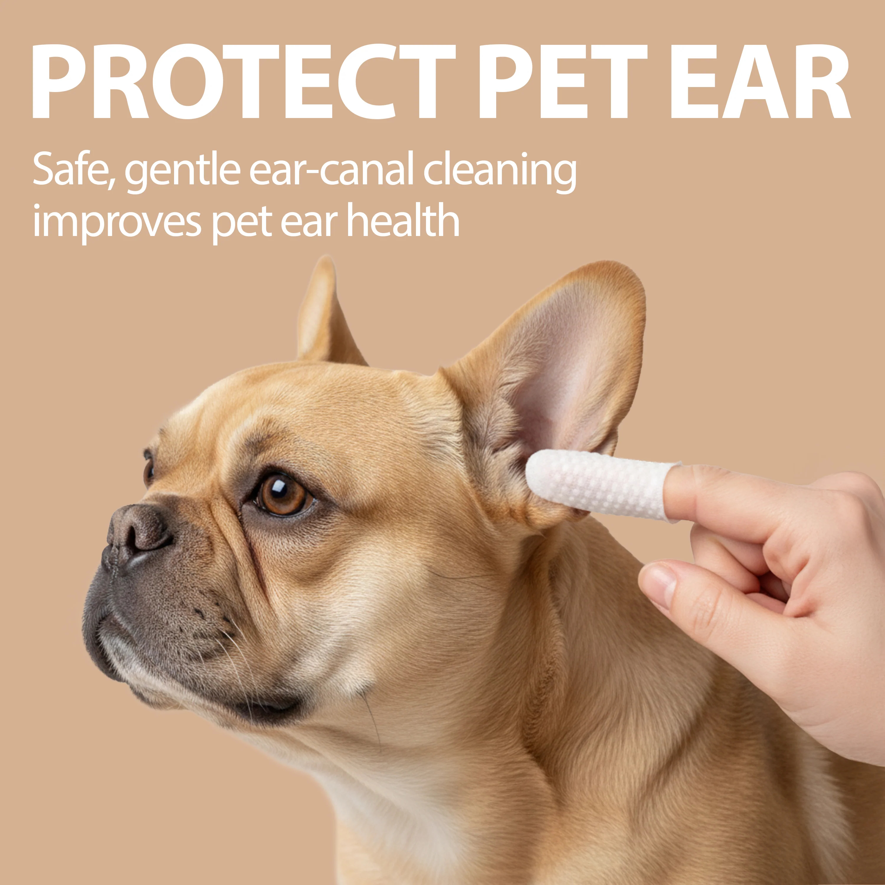 DISPOSABLE EAR FINGER PADS  FOR DOGS AND CATS  NATURÉ(x50) - Image 4