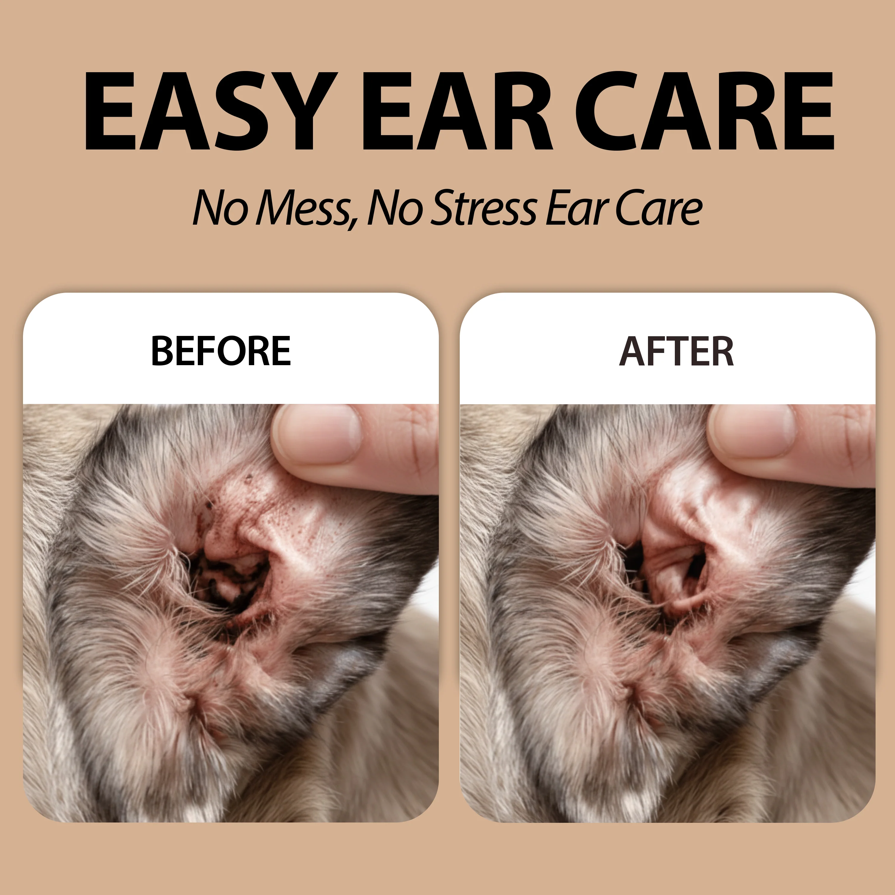 DISPOSABLE EAR FINGER PADS  FOR DOGS AND CATS  NATURÉ(x50) - Image 5