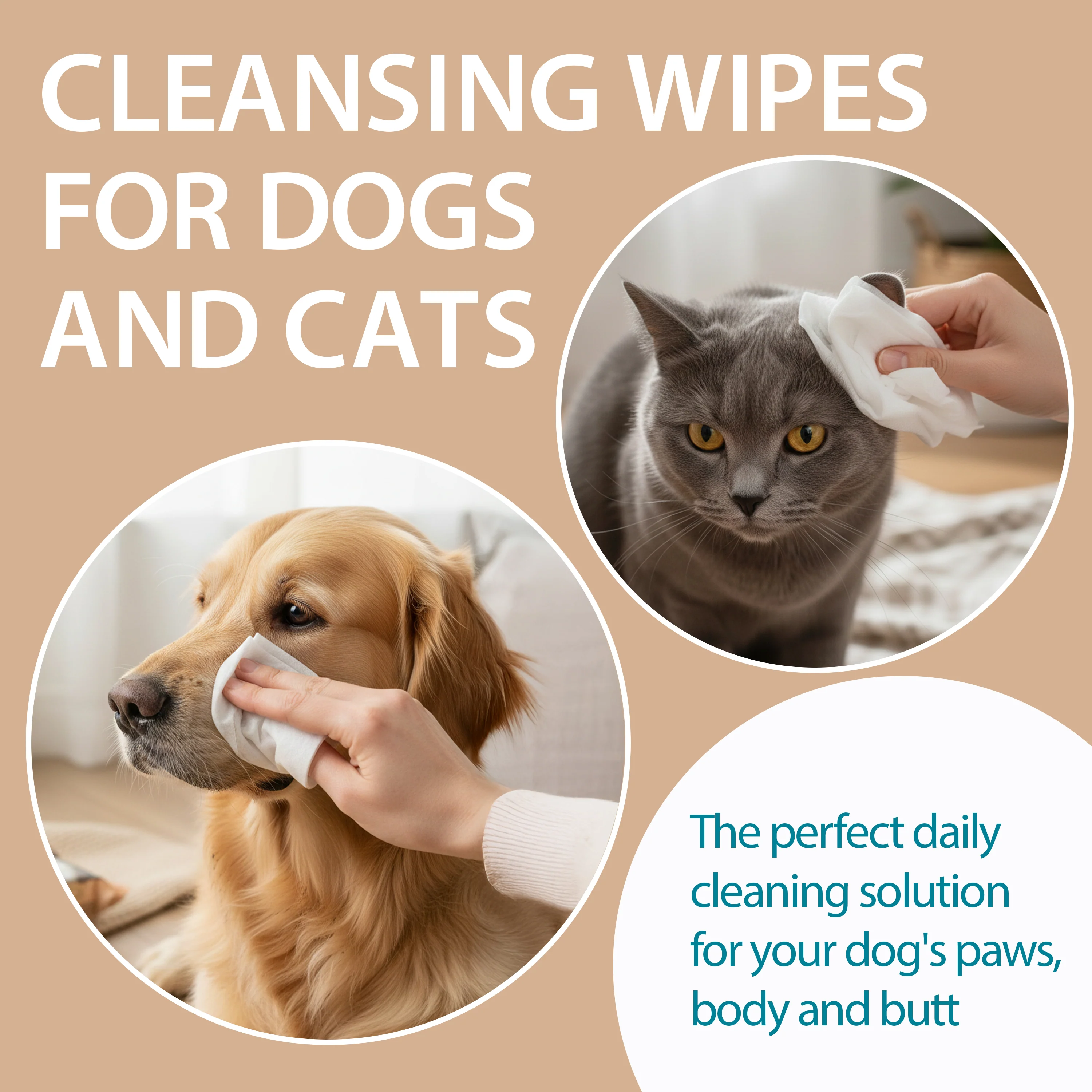 GREEN TEA DOG AND CAT WIPES NATURÉ (X40) - Image 4